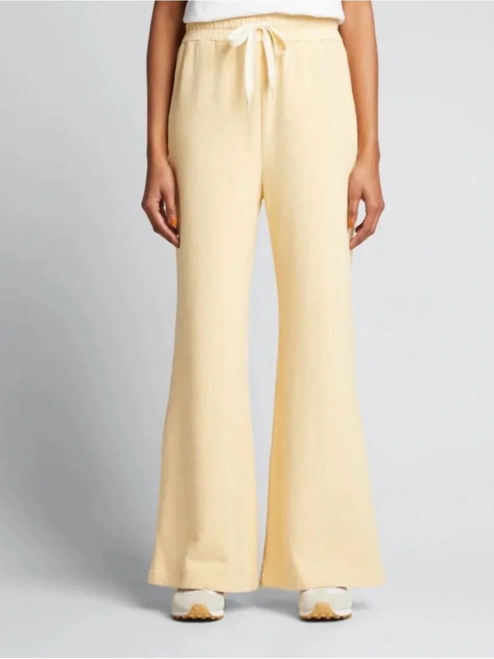 MOTHER Relaxed Wide-Leg Sweats Butter Yellow